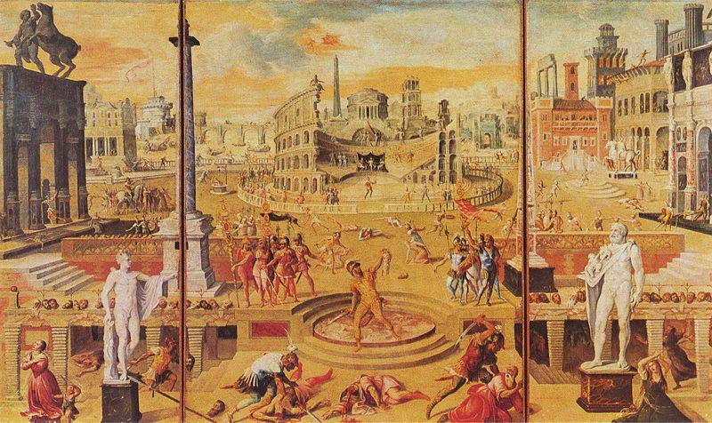 Antoine Caron The Massacre of the Triumvirate. oil painting image